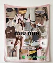 Miumiu Throw Blankets